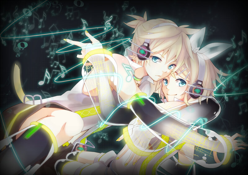 Two Anime Characters — White, Energetic, Night