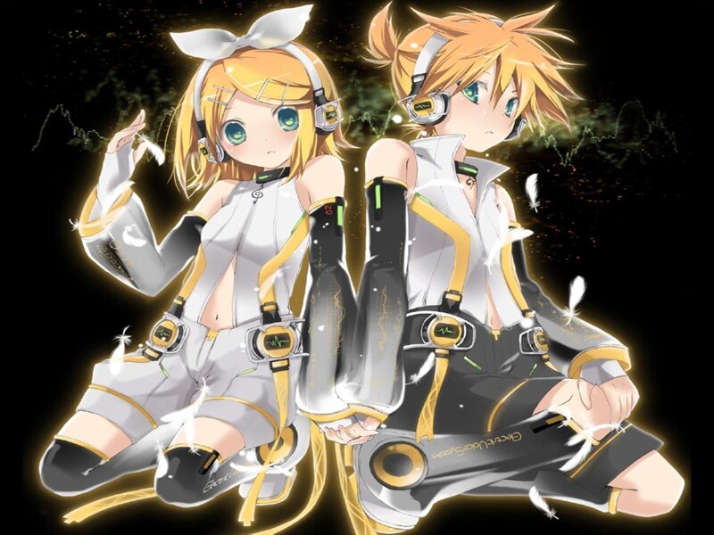 Two Anime Characters — White, Energetic