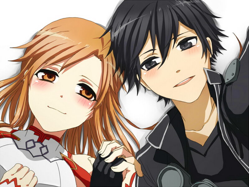 Two Anime Characters — White, Intimate