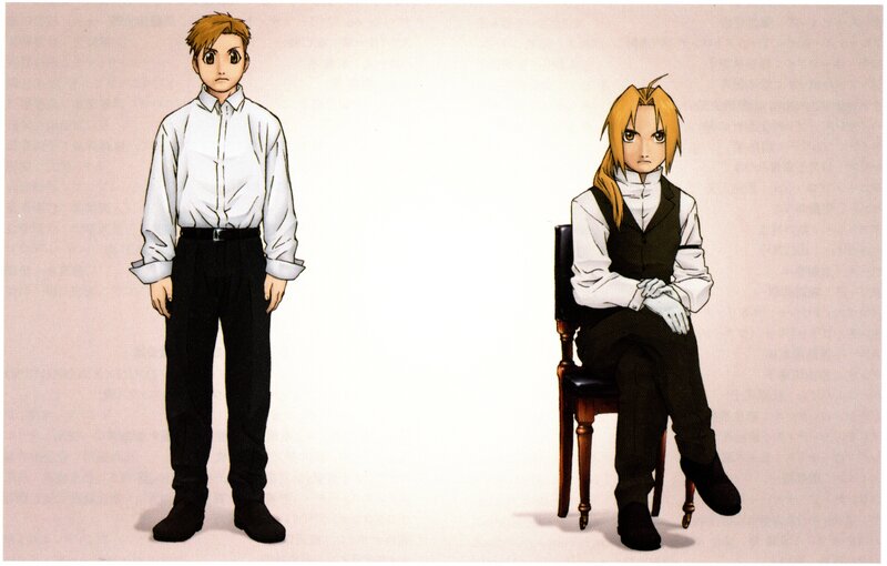 Two Anime Characters — White, Neutral, Chair