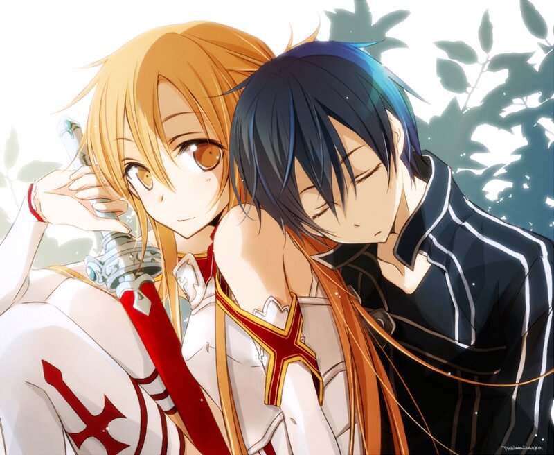 Two Anime Characters — White, Peaceful
