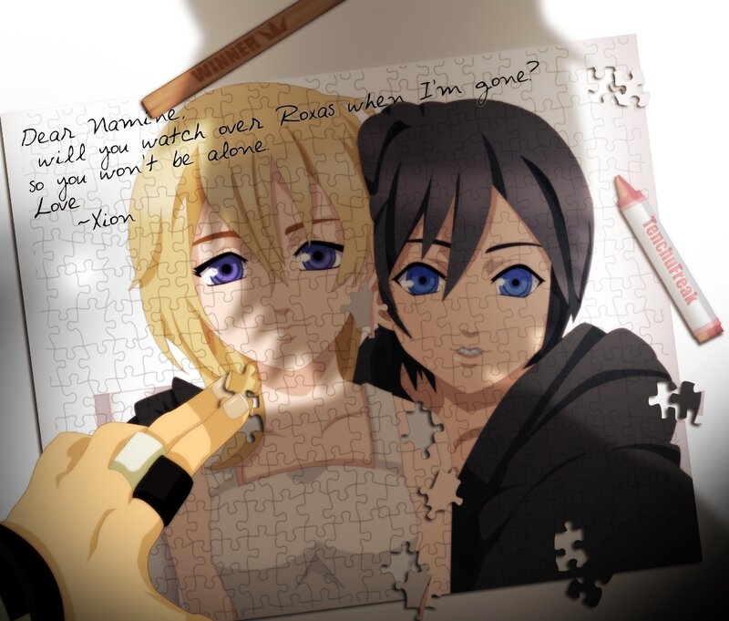 Two Anime Characters — White, Sentimental