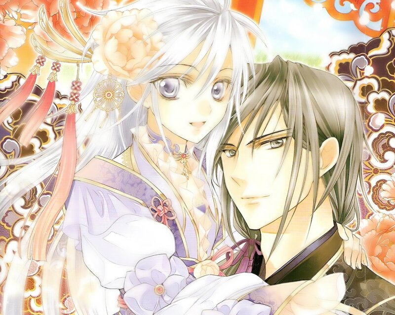 Two Anime Characters — White, Serene, Afternoon