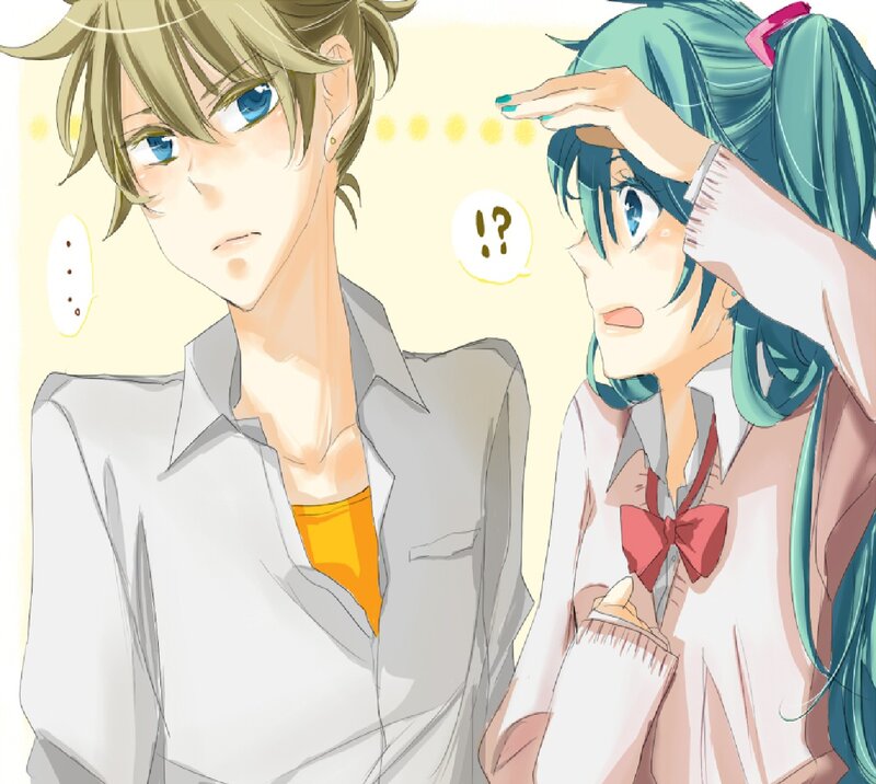 Two Anime Characters — White, Surprised