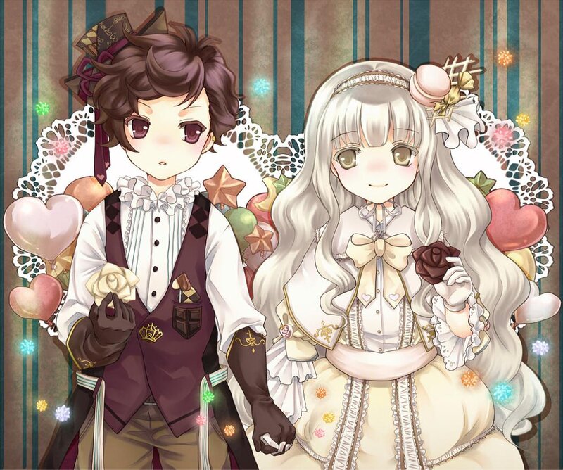 Two Anime Characters — White, Sweet