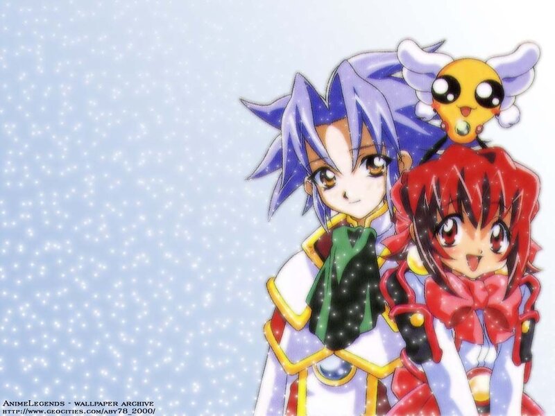 Two Anime Characters with a Creature