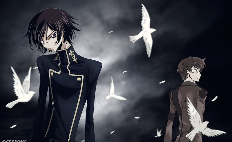 Two Anime Characters with Birds