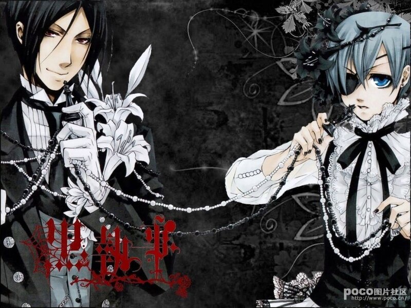 Two anime characters with chains