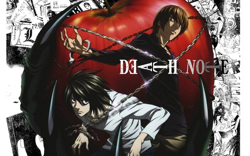 Two Anime Characters with Chains — Red