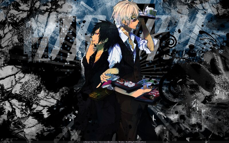 Two Anime Characters with Food