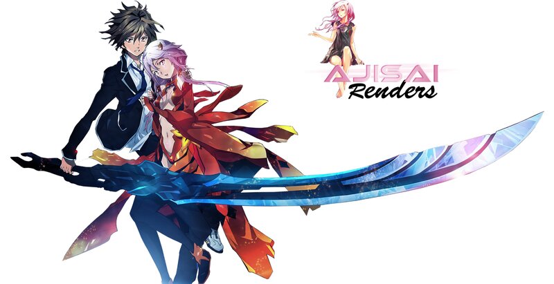 Two Anime Characters with Sword — Blue