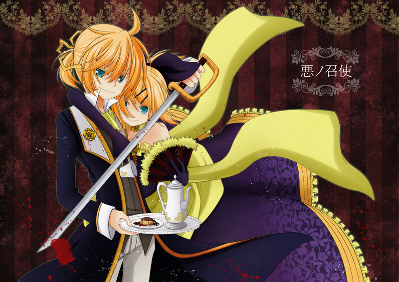 Two Anime Characters with Sword