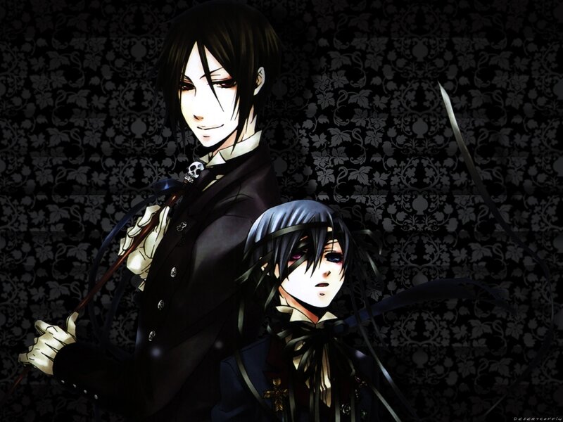 Two anime characters with swords