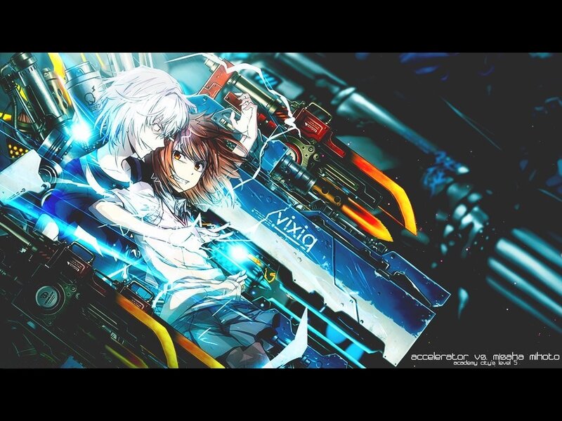Two Anime Characters with Weapon