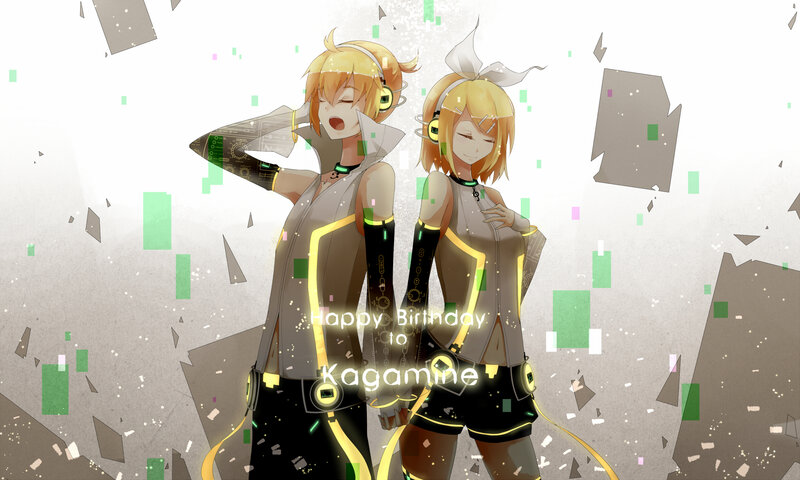 Two Anime Characters — Yellow, Celebratory