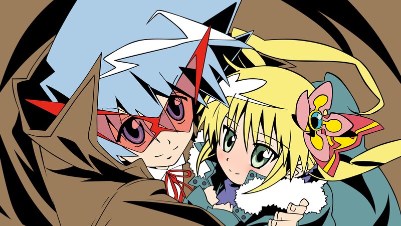 Two Anime Characters — Yellow, Dramatic, Anime Art