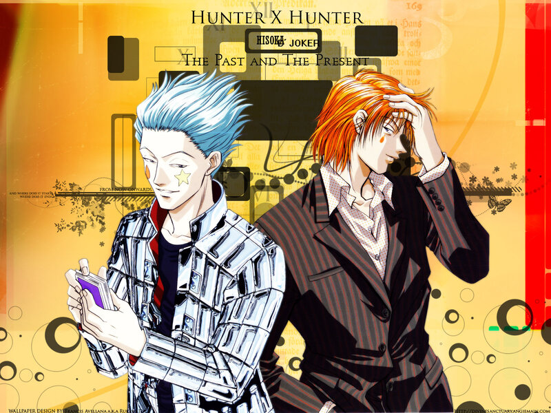 Two Anime Characters — Yellow, Dramatic, Cards