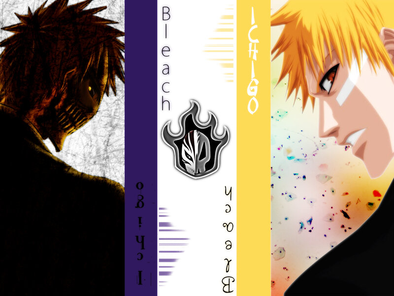 Two Anime Characters — Yellow, Dramatic, Character Portrait