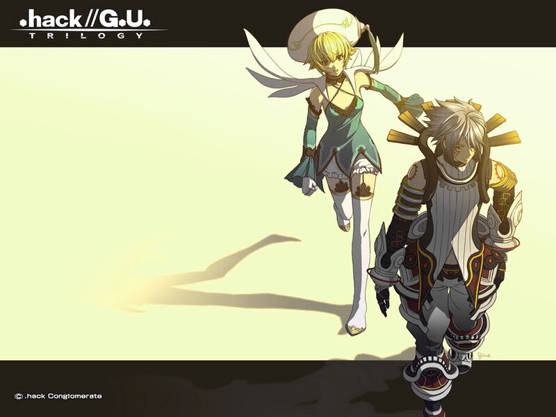 Two Anime Characters — Yellow, Dramatic, Female Character