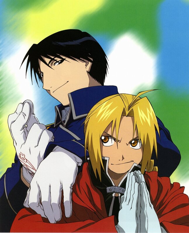 Two Anime Characters — Yellow, Dramatic, Gloves