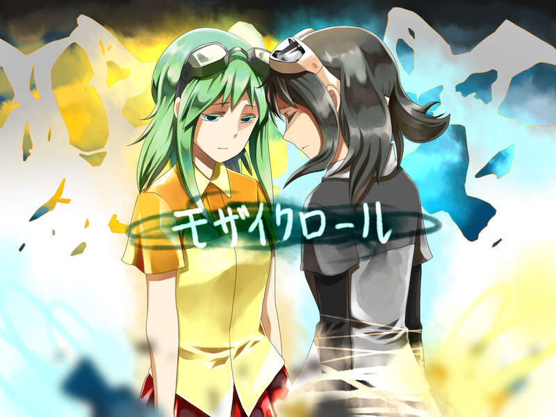 Two Anime Characters — Yellow, Dramatic, Goggles