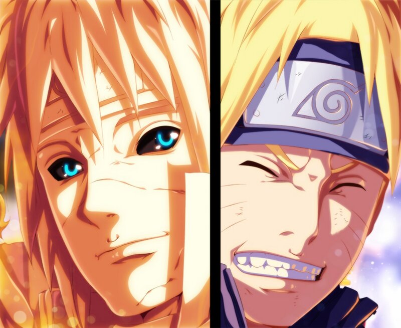 Two Anime Characters — Yellow, Dramatic, Headband