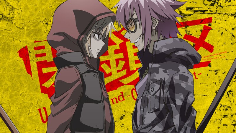 Two Anime Characters — Yellow, Dramatic, Hooded Jackets