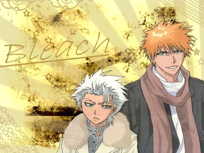 Two Anime Characters — Yellow, Dramatic, Scarf