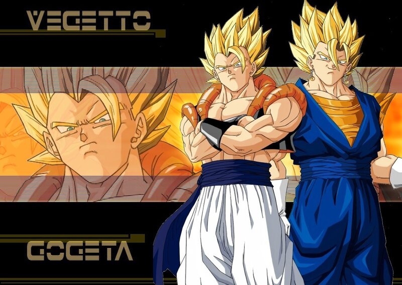 Two Anime Characters — Yellow, Dramatic, Super Saiyan