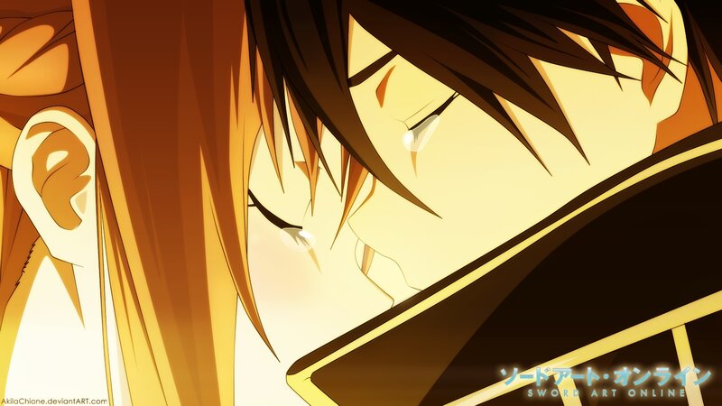 Two Anime Characters — Yellow, Dramatic, Tears