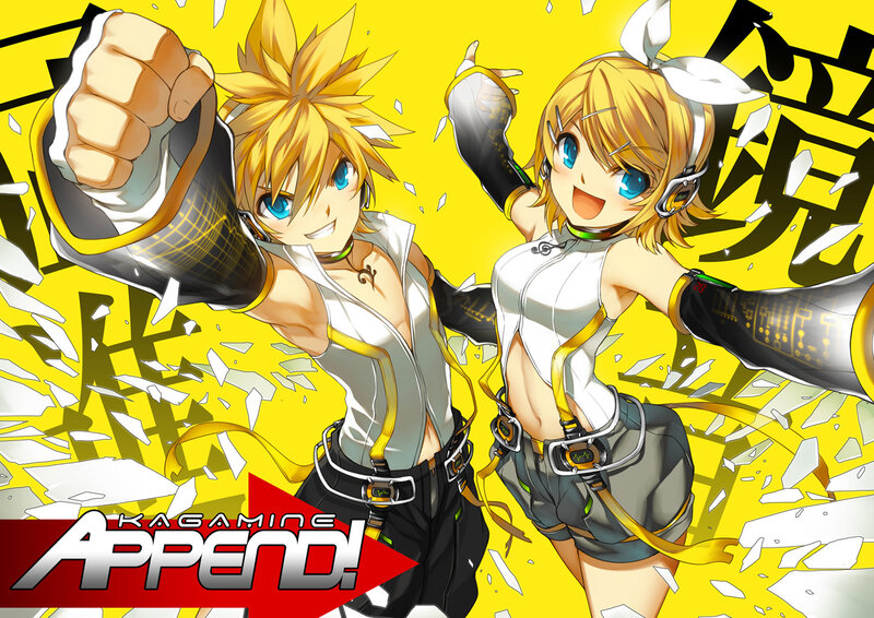 Two Anime Characters — Yellow, Energetic, Anime Art