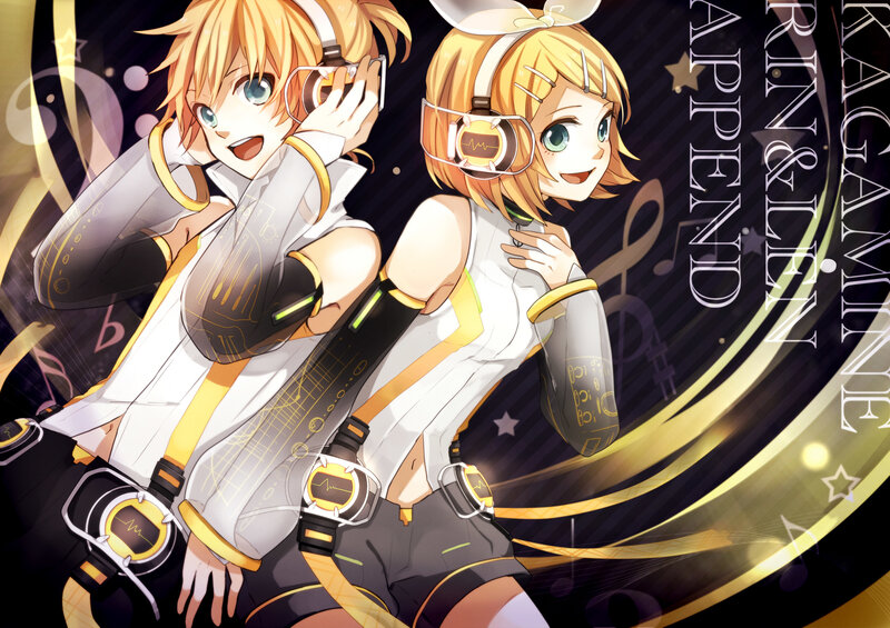 Two Anime Characters — Yellow, Energetic