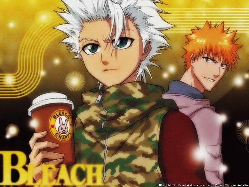 Two Anime Characters — Yellow, Festive