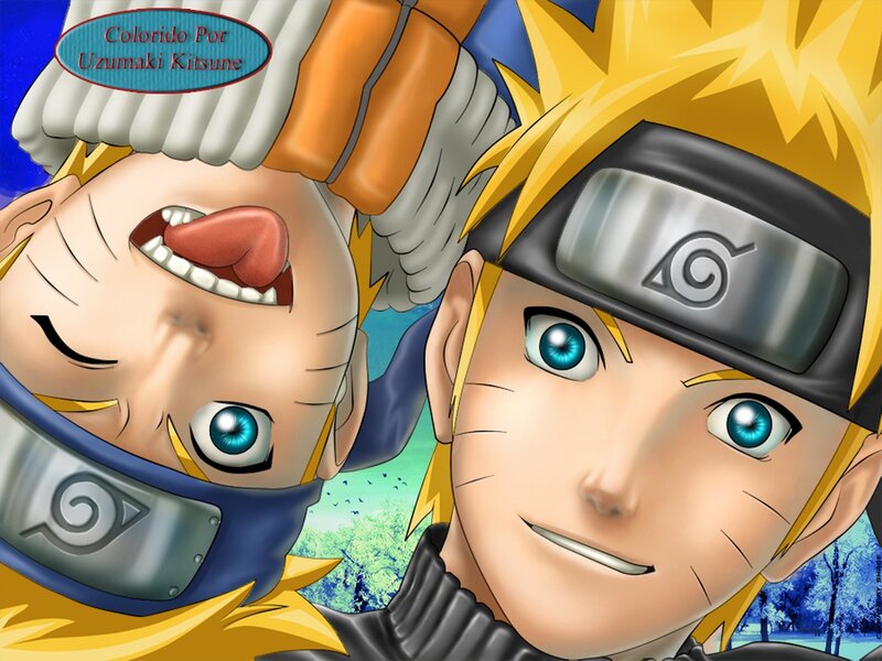 Two Anime Characters — Yellow, Playful, Afternoon, Headband