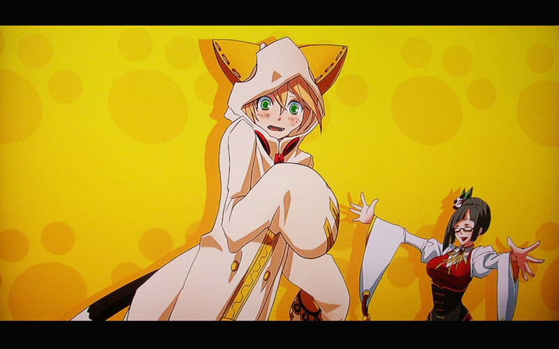 Two Anime Characters — Yellow, Playful, Cat Ears
