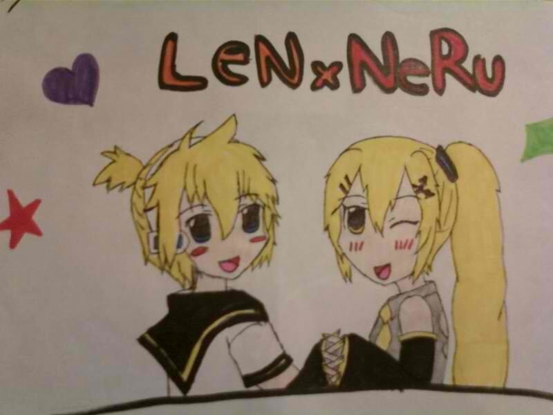 Two Anime Characters — Yellow, Playful, Illustration