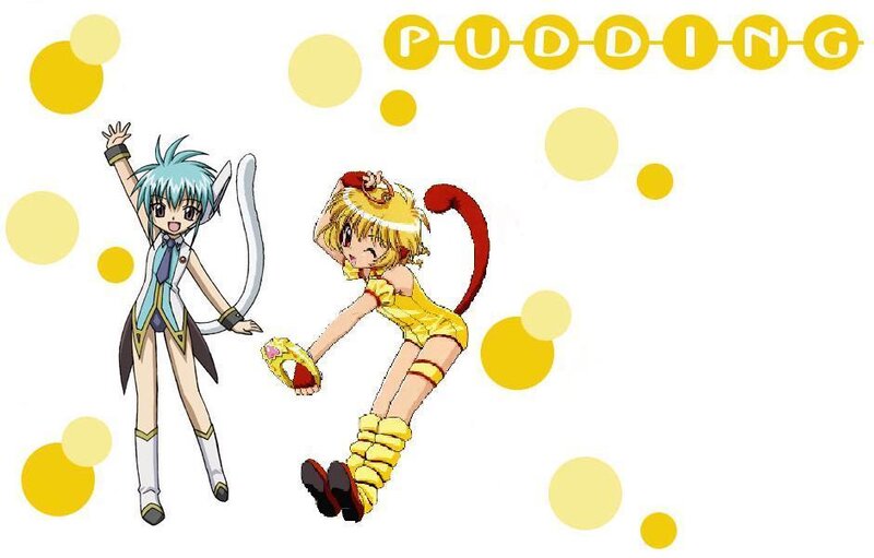 Two Anime Characters — Yellow, Playful