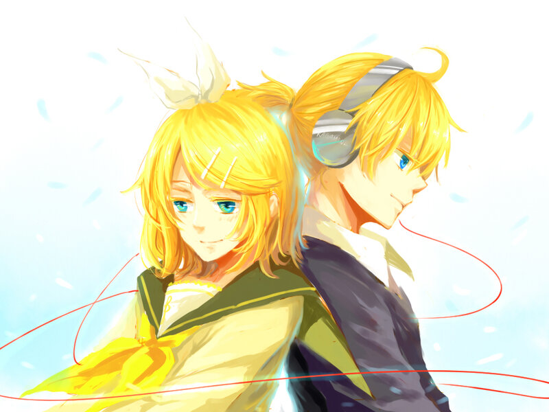 Two Anime Characters — Yellow, Serene