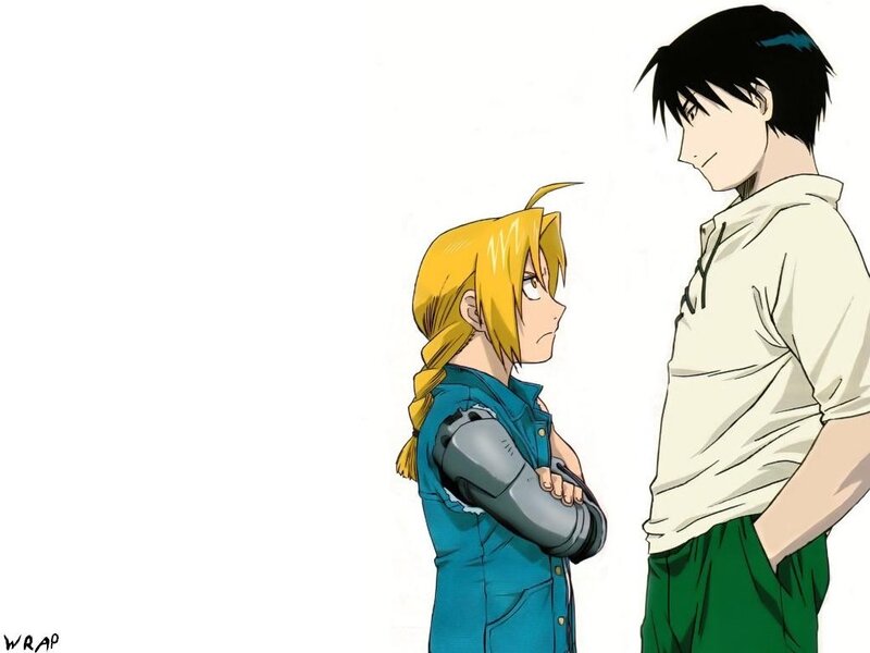 Two Anime Characters — Yellow, Serious