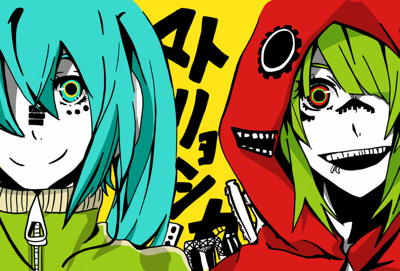 Two Anime Characters — Yellow, Vibrant