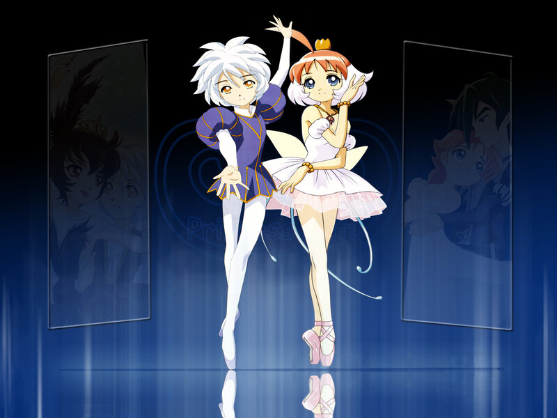 Two Anime Dancers — Blue, Dramatic