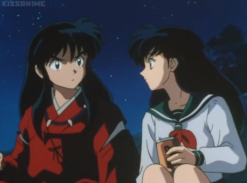 Two Anime Girls at Night — Blue, Calm