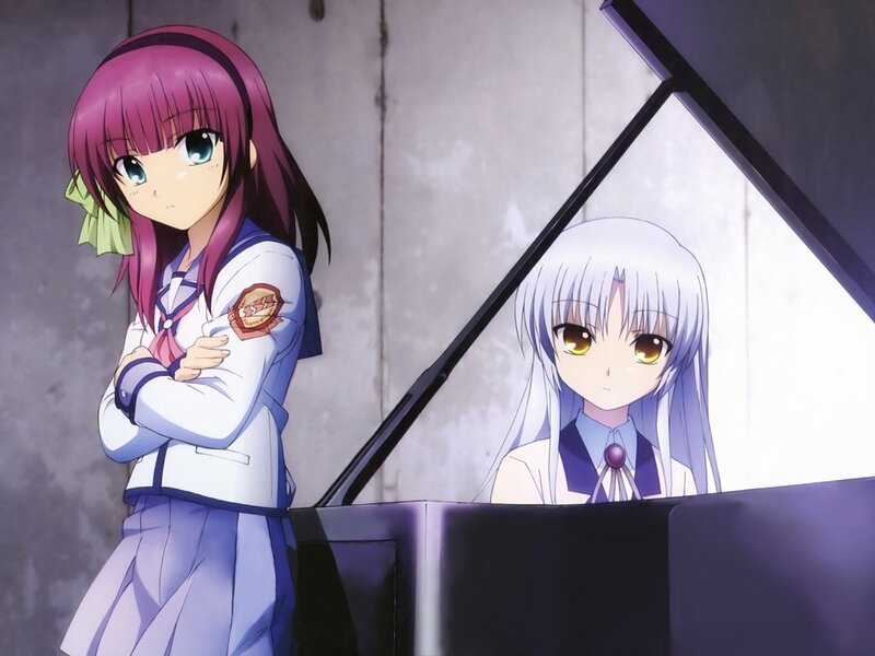 Two Anime Girls at Piano