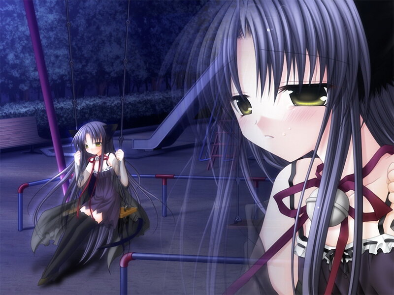 Two Anime Girls at Playground