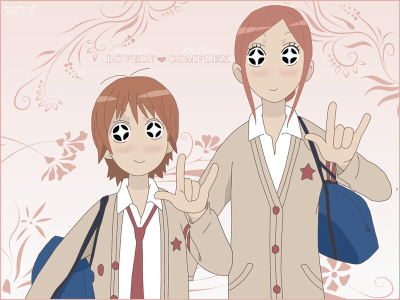 Two Anime Girls — Beige
