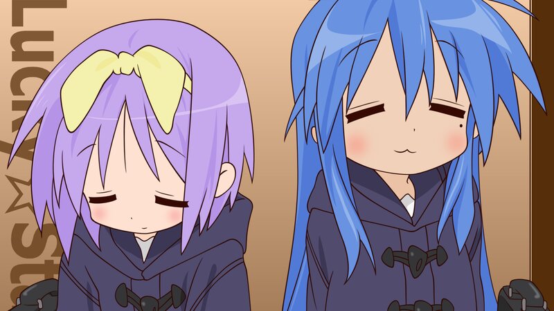 Two Anime Girls — Blue, Calm, Hats