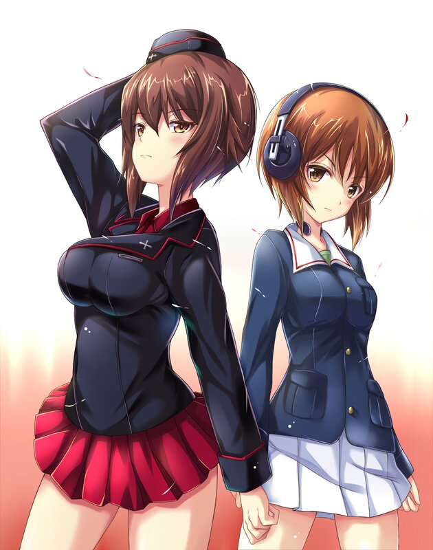 Two Anime Girls — Blue, Calm, Headphones