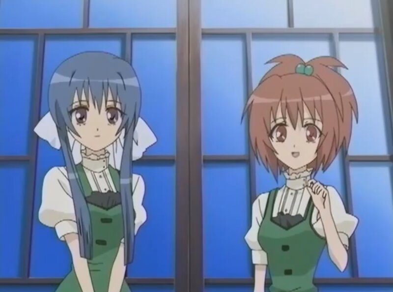 Two Anime Girls — Blue, Calm, Window