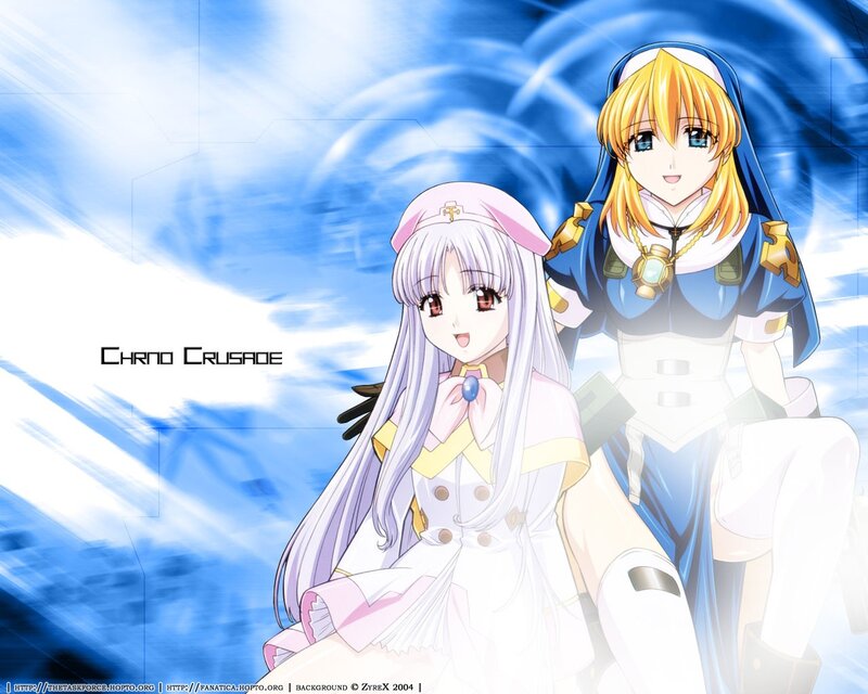 Two Anime Girls — Blue, Dramatic, Nuns