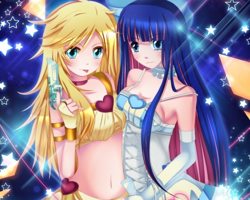 Two Anime Girls — Blue, Fantastical